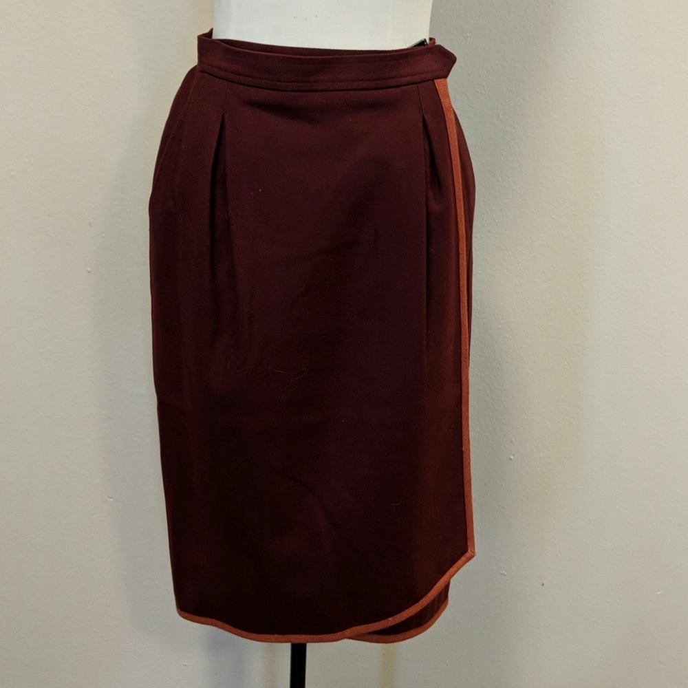 Ysl "wrap around" skirt in wool.